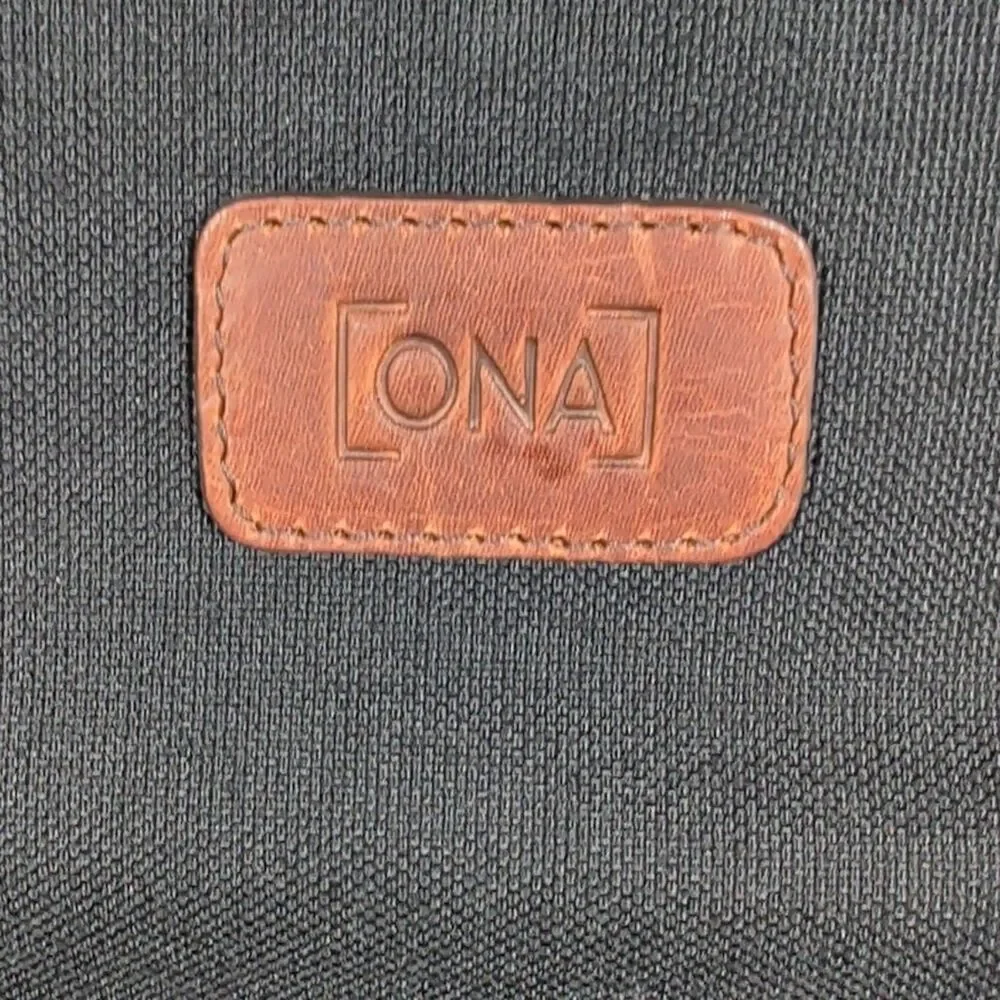 ONA The Bowery Camera Bag - Black Waxed Canvas with Leather Trim